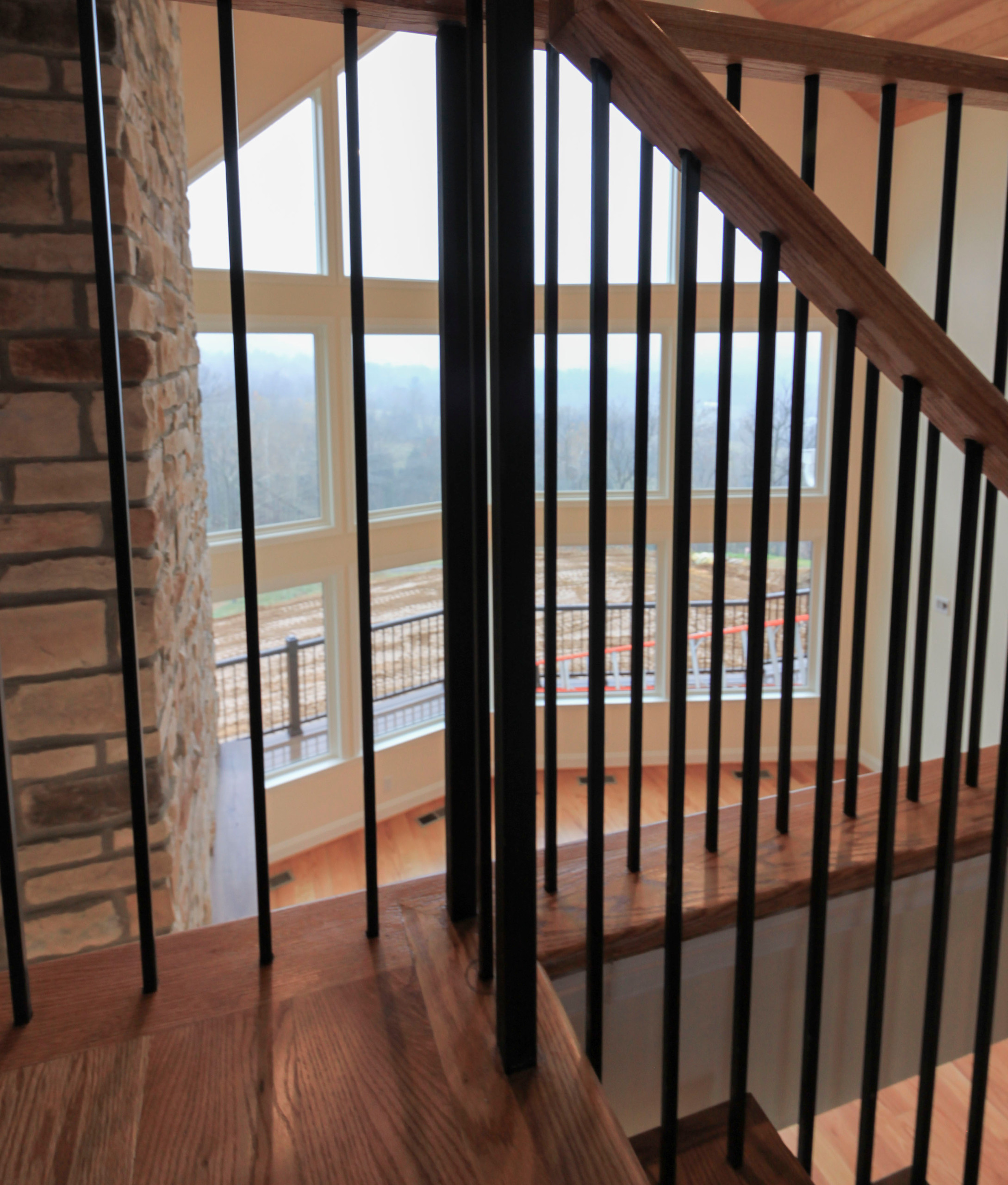 97_Airy Straight-Floating Staircase in Transitional-Mountain Home, Luray, VA 228