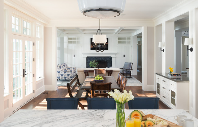Oak Hill Shingle Style Residence esszimmer