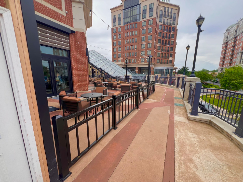 Modern Metal Railings @ Annapolis Restaurant