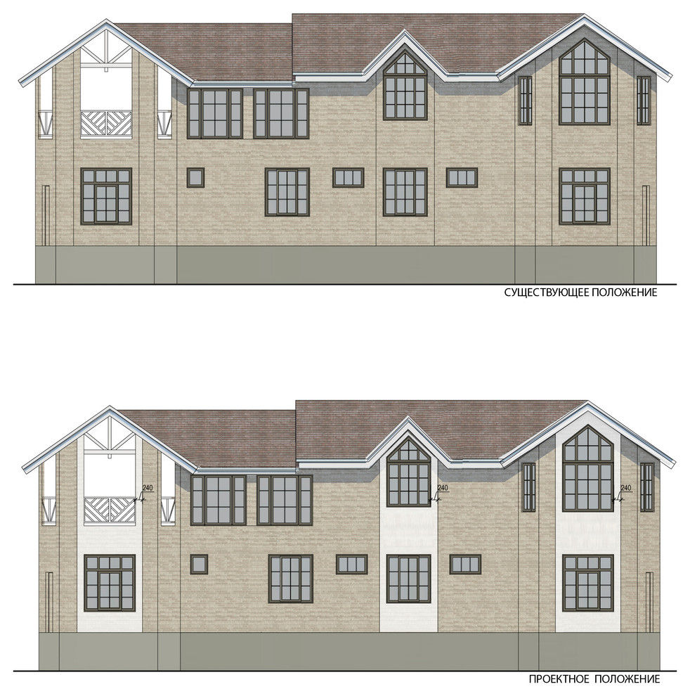 Проект террасы в доме. Декорирование фасадов