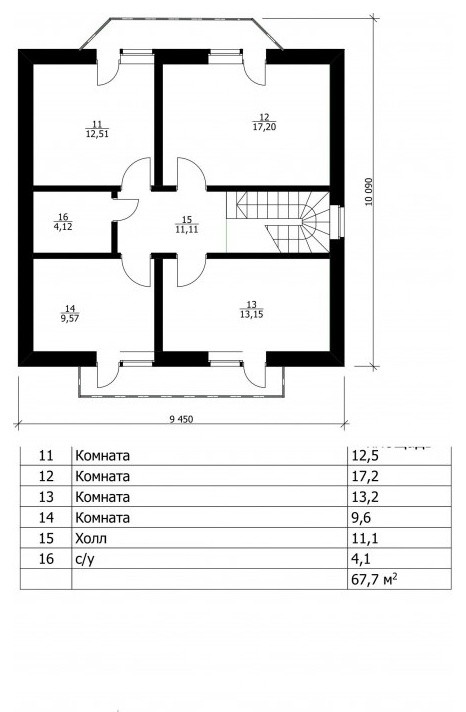 Дом 13×11 Усадьба