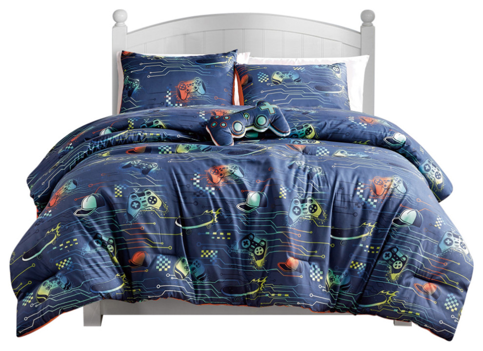 Game Boy 4PC COMFORTER SET Contemporary Kids Comforters by JABA USA Houzz