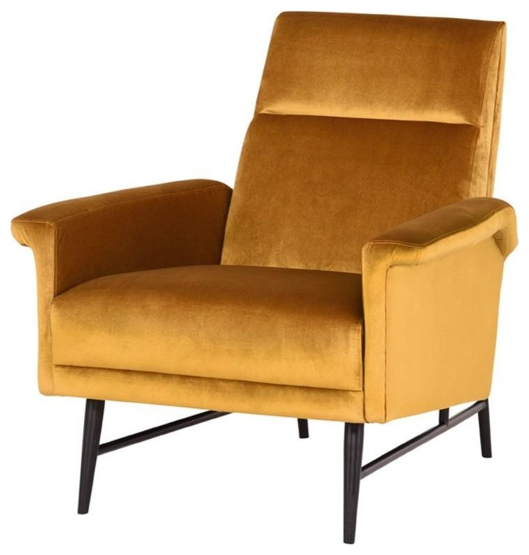 Jemima Occasional Chair Mustard - Midcentury - Armchairs And Accent