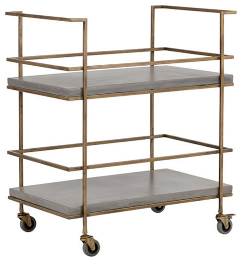 Adina Bar Cart - Industrial - Bar Carts - by Sunpan Modern Home