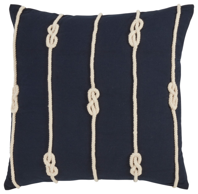 Double Knot Rope Throw Pillow With Down Filling