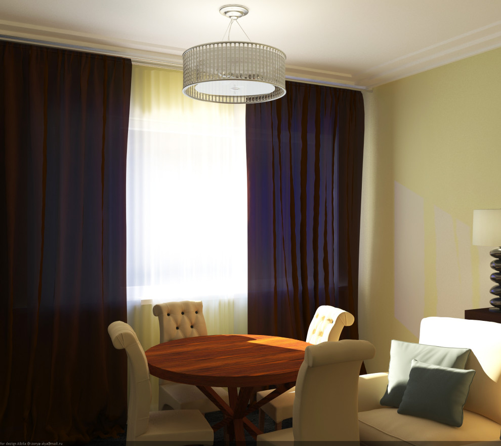 Проект гостиной в малогабаритной квартире г. Домодедово