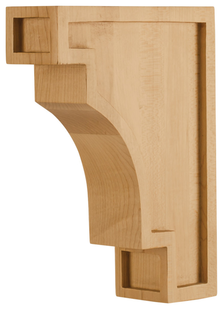 Hardware Resources COR16B Arts & Craft Solid Wood Carved Corbel
