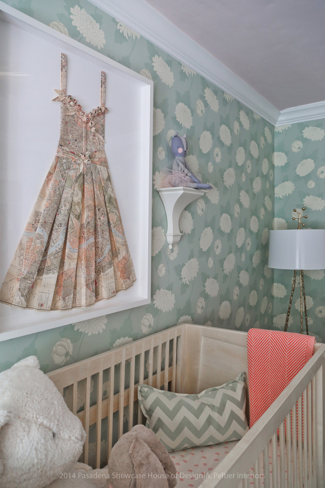 Large contemporary nursery in Other.