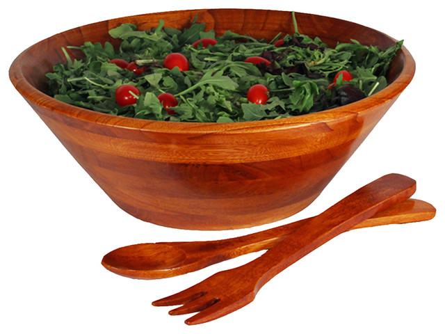 3 Piece Wood Salad Bowl Set Large Serving And Bowls By 3 Piece Wood Salad Bowl Set Large Serving And Bowls By Woodard Charles