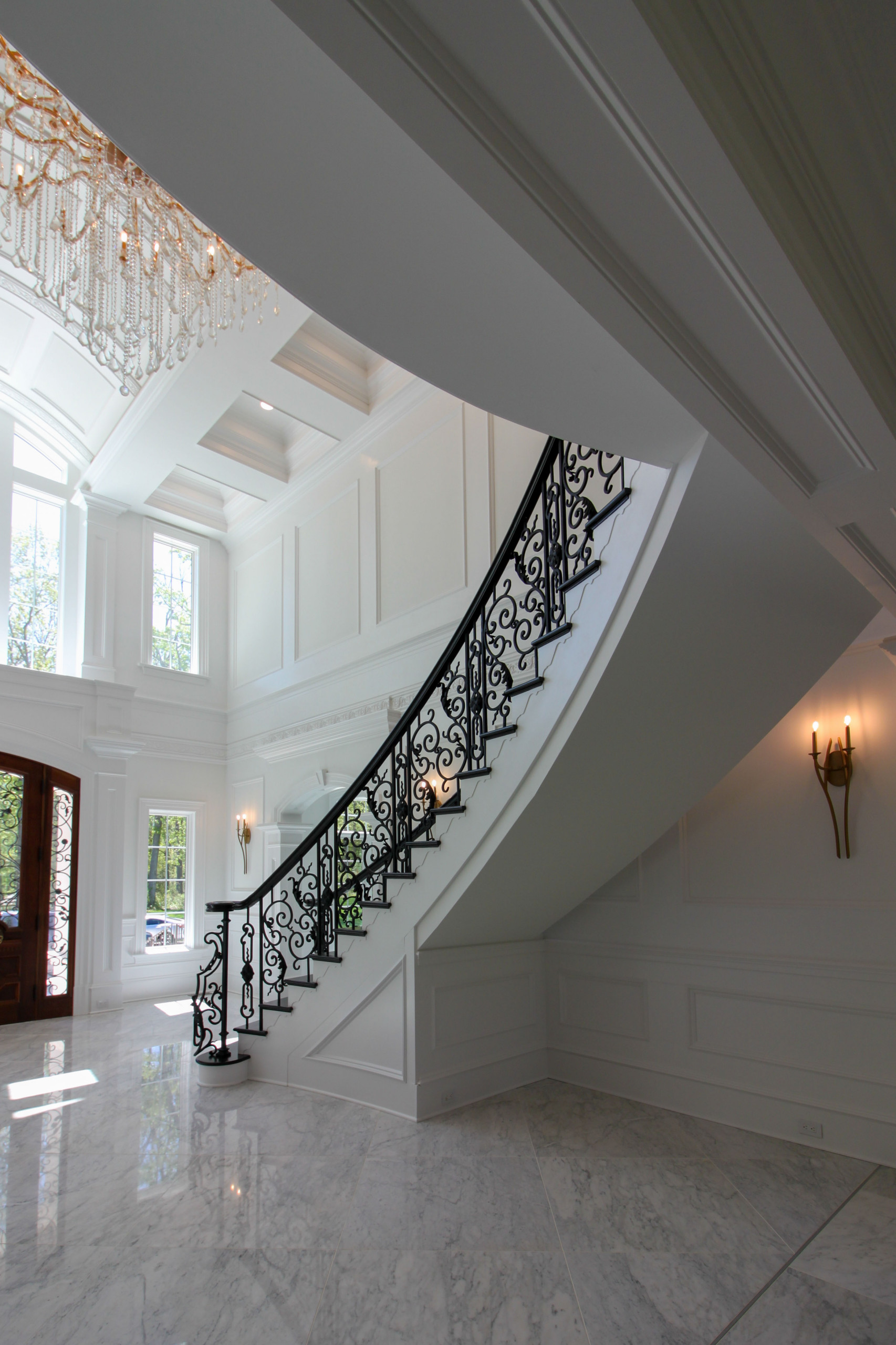 92_Grand Double Staircase in Exquisite Custom Home, Great Falls VA 22066