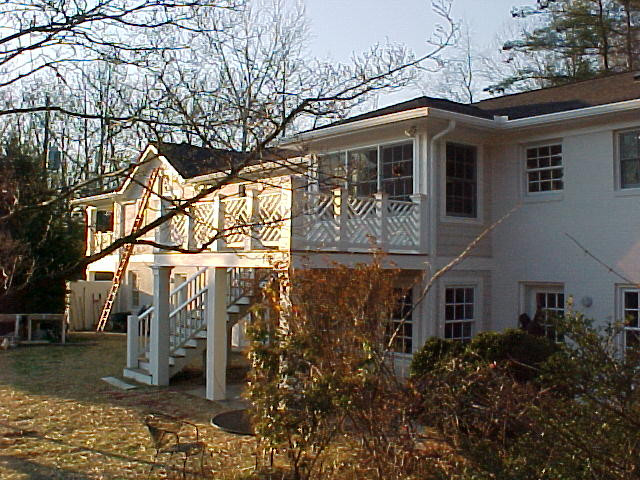 Rear porch & patio