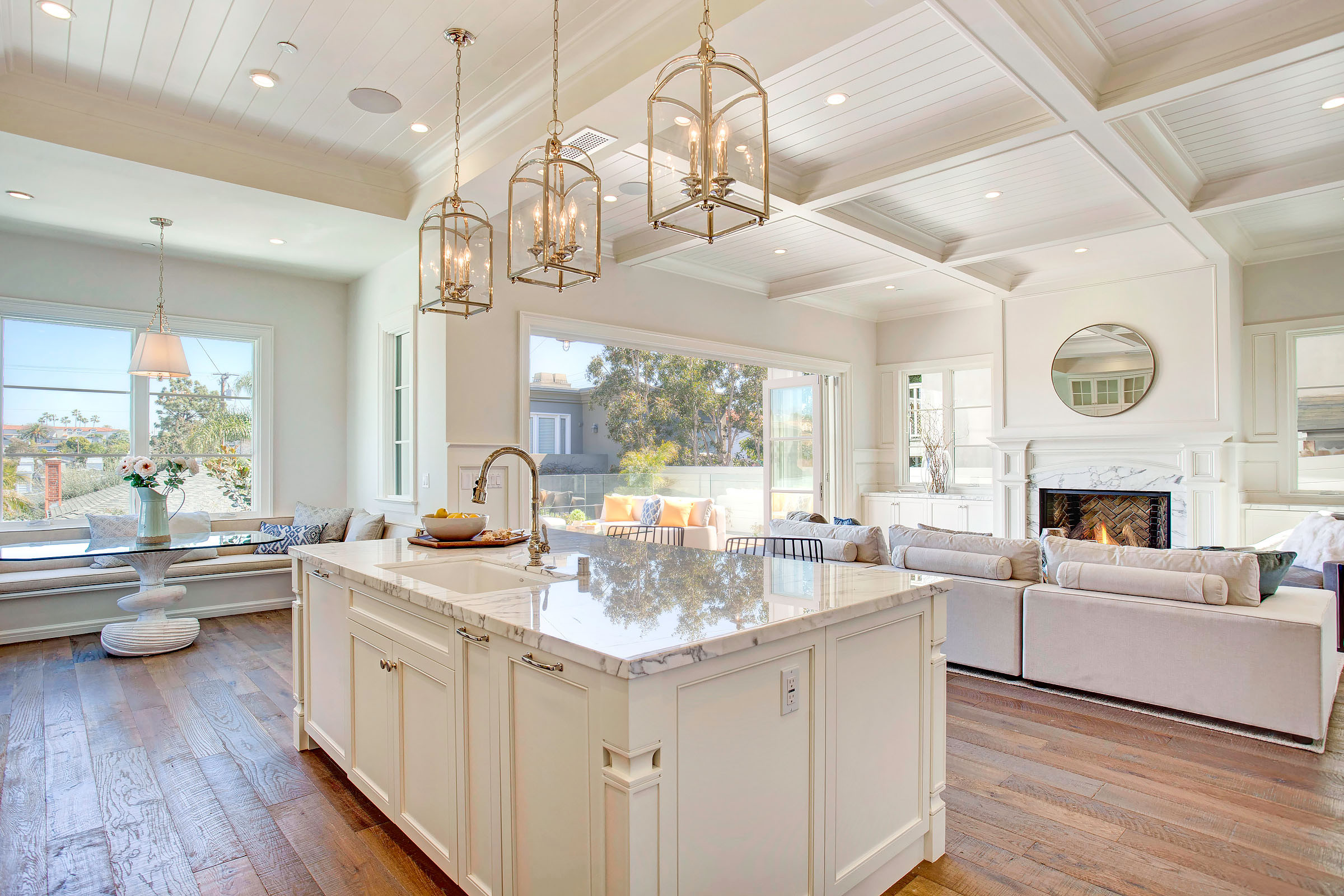 Great Room - Meticulously Detailed Cape Cod Home in Manhattan Beach, CA