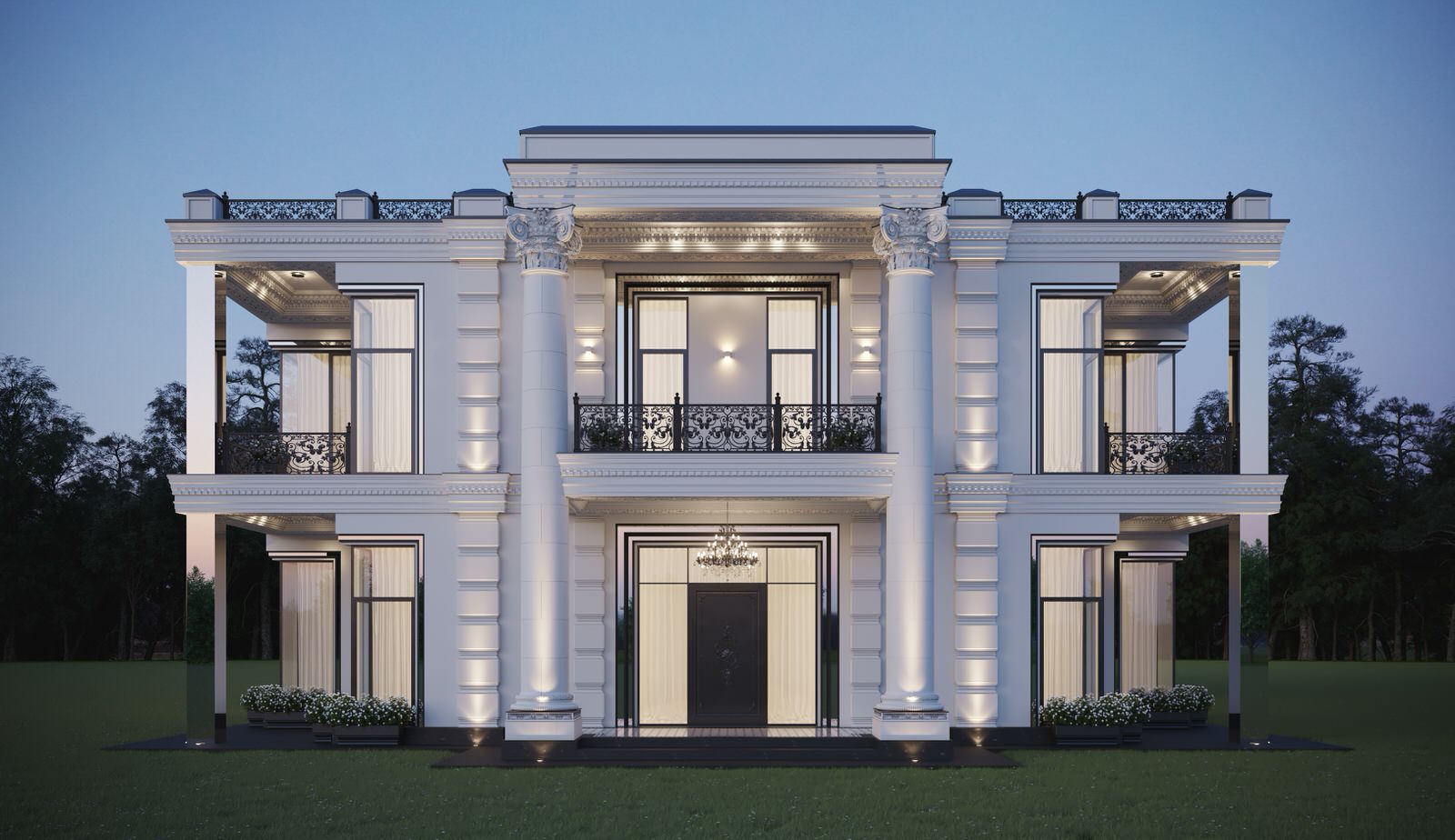 Разработка и оформление проекта загородной резиденции в классическом стиле