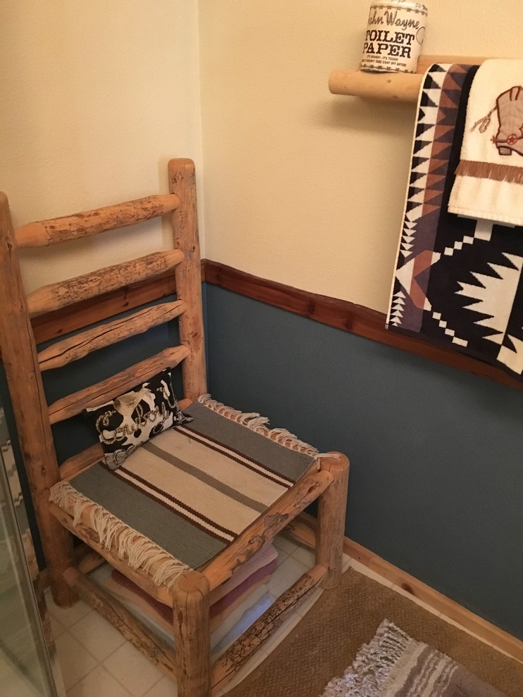 Inspiration for a rustic bathroom remodel in Seattle