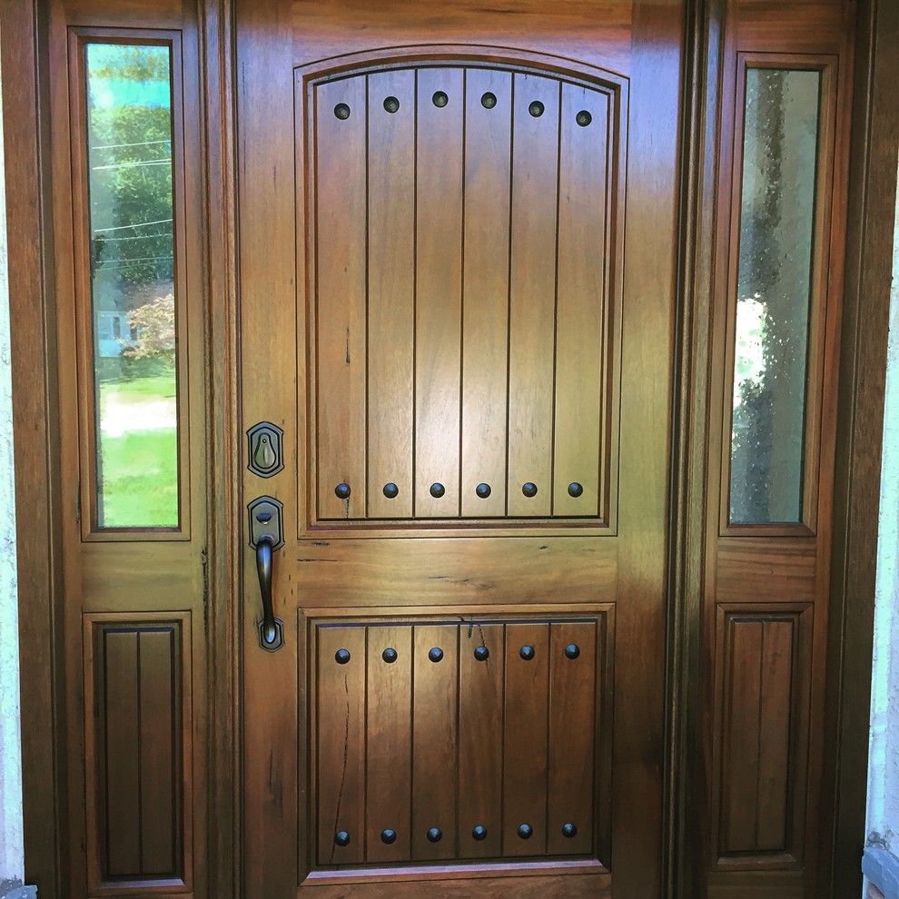 Walnut Entry Door - Rustic - Entry - Philadelphia - by Brackish Design ...