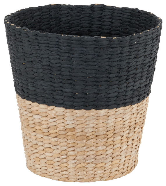 Wicker Waste Basket Tropical Wastebaskets by Household Essentials