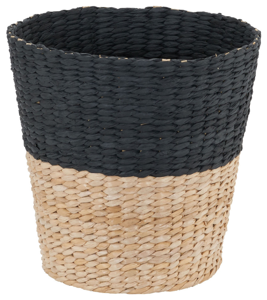 Wicker Waste Basket Tropical Wastebaskets by Household Essentials