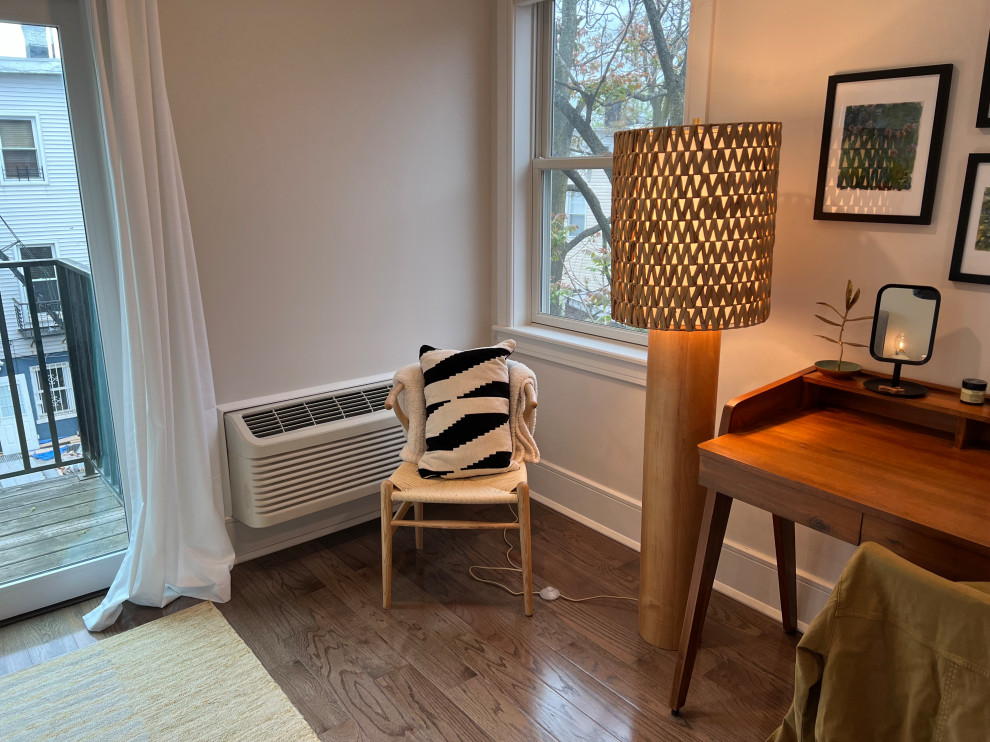 How to make an awkward bedroom corner cozy?