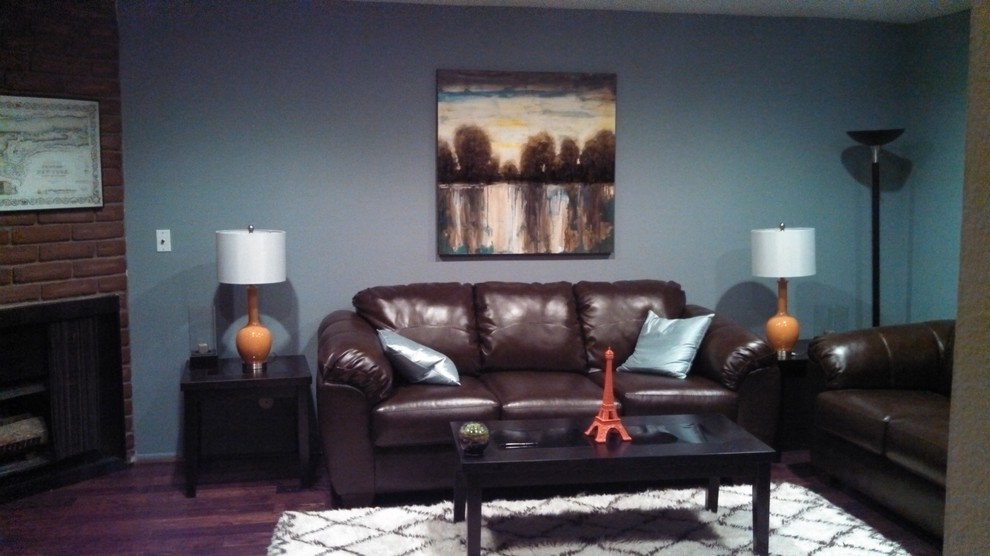 Size of painting above couch