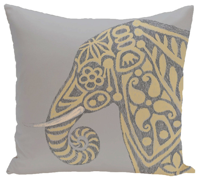 Inky Animal Print Pillow Contemporary Decorative Pillows By