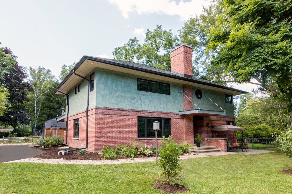 Mid Century Brick Ranch - Midcentury - Exterior - Detroit ...