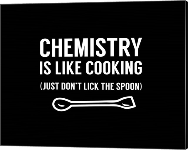 Chemistry Is Like Cooking Black By Color Me Happy Canvas Wall Art X16 Contemporary Prints And Posters By Virventures Chemistry Is Like Cooking Black By Color Me Happy Canvas Wall Art X16 Contemporary Prints And Posters By Virventures