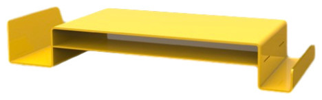 MontisaWork Monitor Stand with Shelf, Yellow