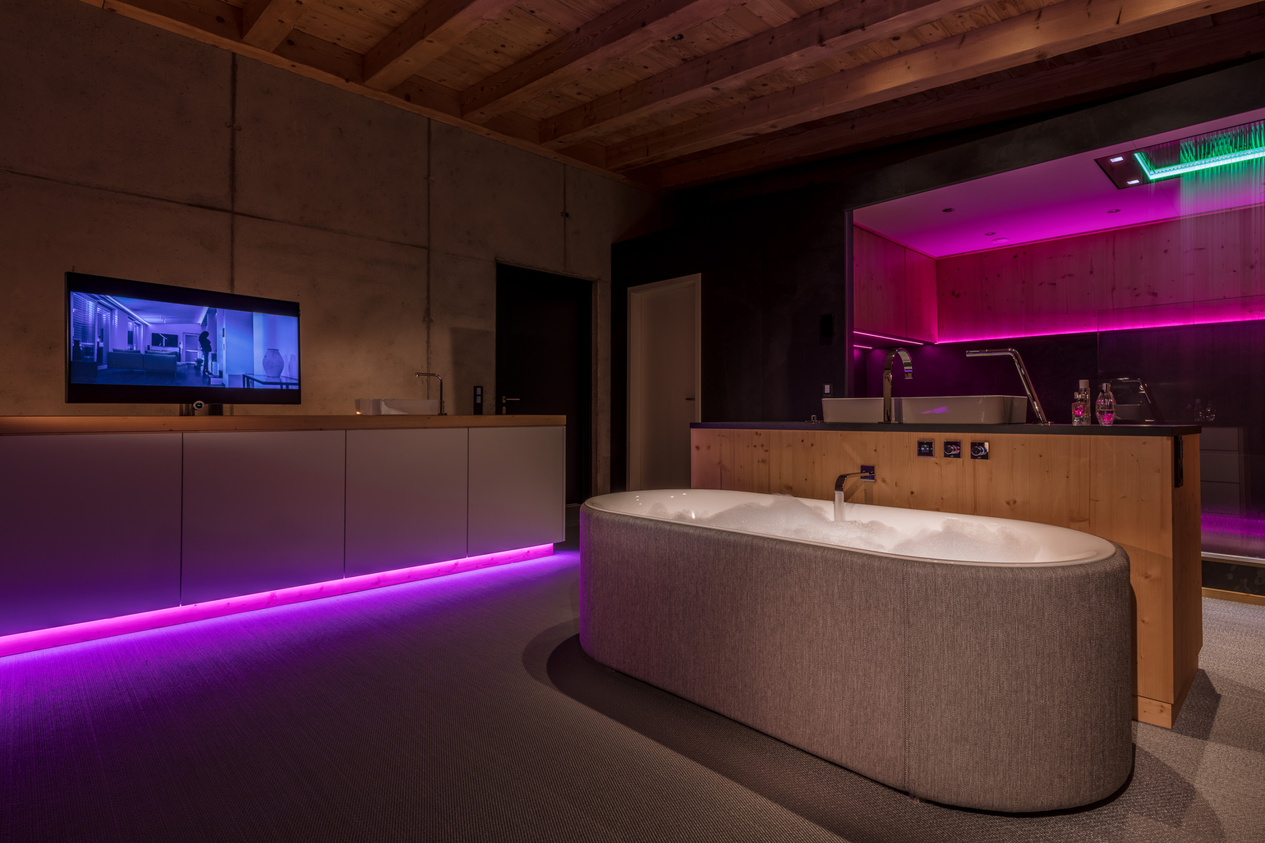 Natelberg Showroom Smart Haus Huus Bad Heizung Planung Präsentation Neubau Ausstellung Interior Design NRW Krefeld Rhauderfehn Architektur Innenarchitektur Gestaltung 3D Live Wohnen testen Erlebnis