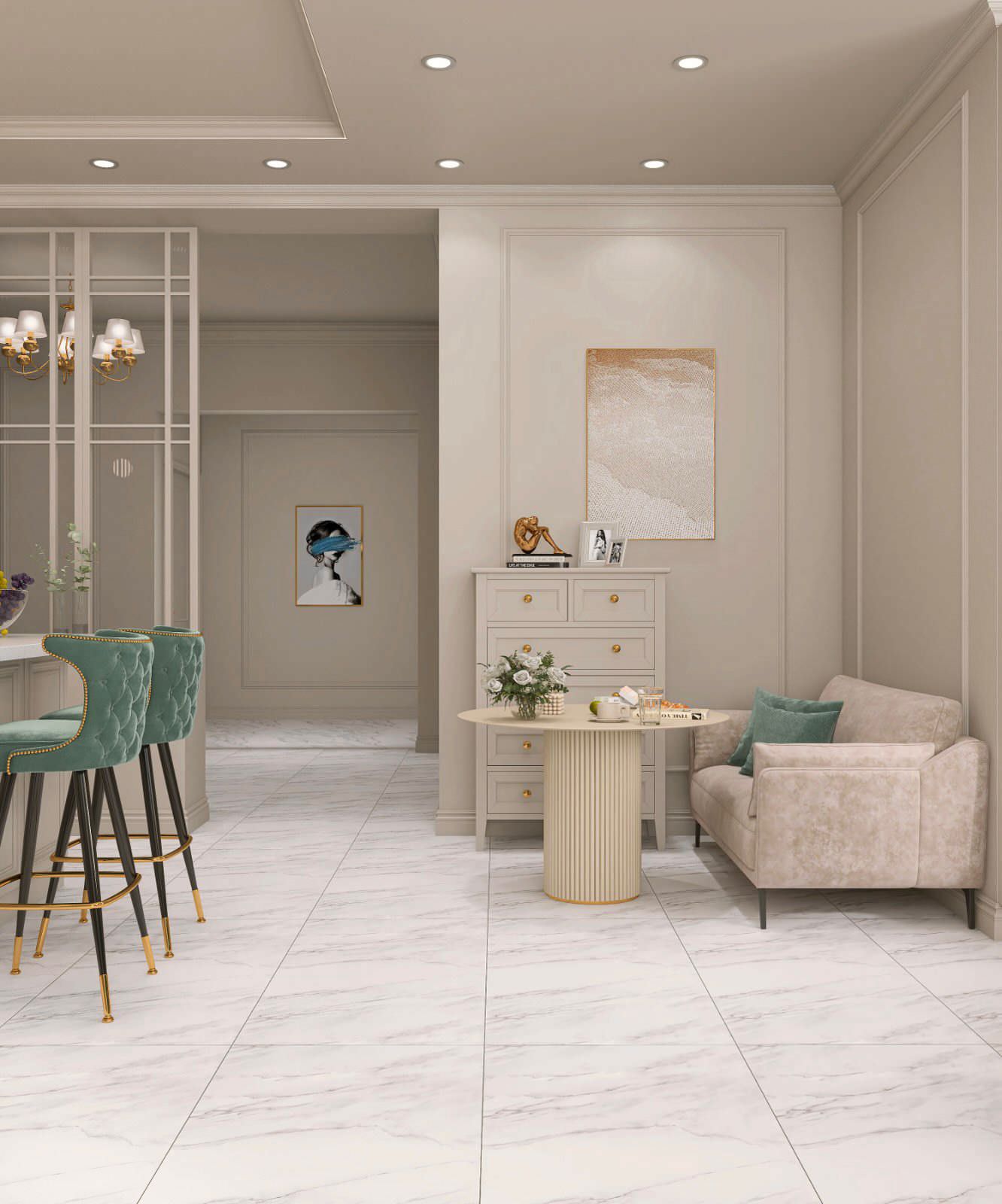 Кухня-столовая в частном доме