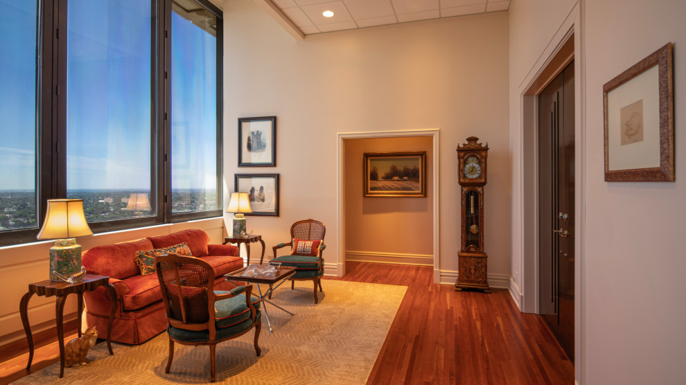 Inspiration for a transitional entryway remodel in Omaha