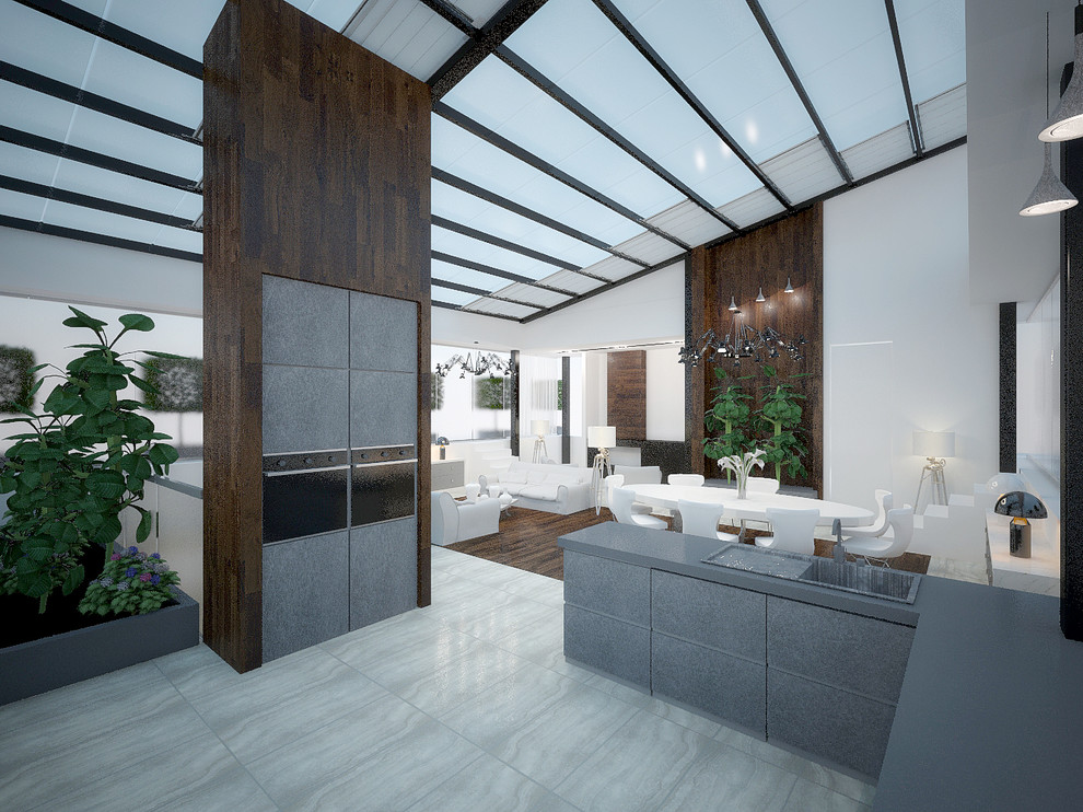 Проект 79 - Интерьер двухуровневой квартиры (3 вариант)