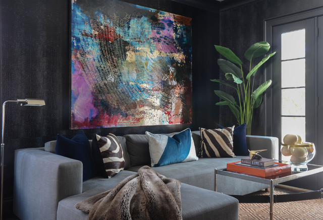 French Style Brick Manor, Greenwich CT contemporain-salon