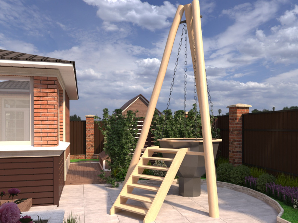 Ладшафтный дизайн участка с частным домом