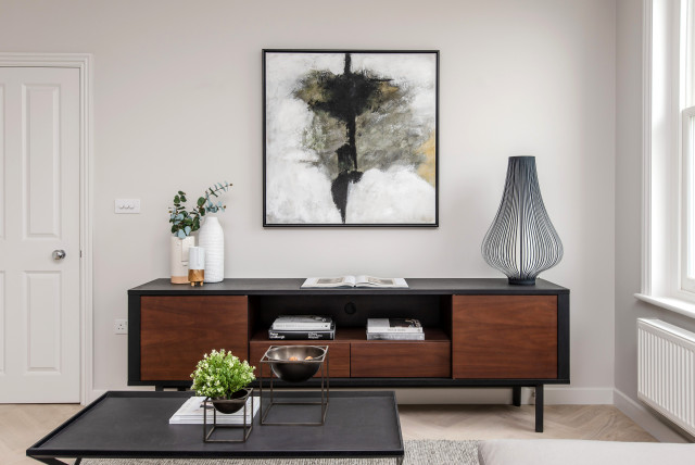 Wimbledon conversion flat contemporary-vardagsrum
