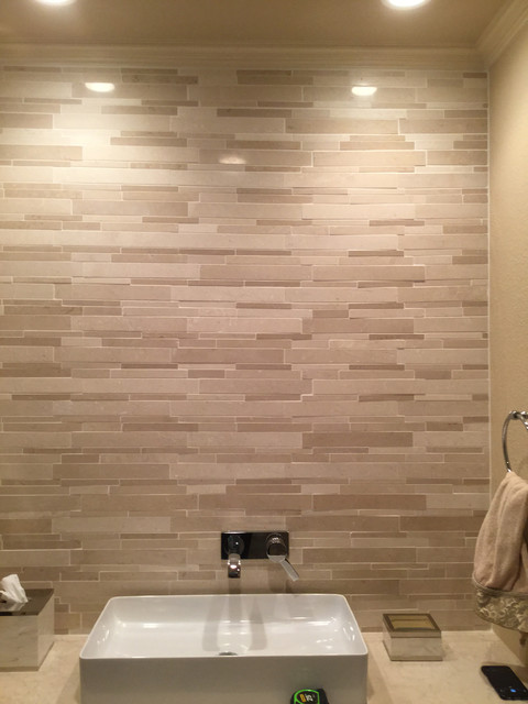 TILE WORK modern-bathroom