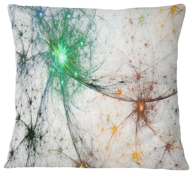 Abstract Colorful Fireworks Throw Pillow Contemporary Abstract Colorful Fireworks Throw Pillow Contemporary Decorative Pillows By Designart