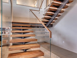 Contemporary Staircase by Abraxis Art Glass & Doors, Inc