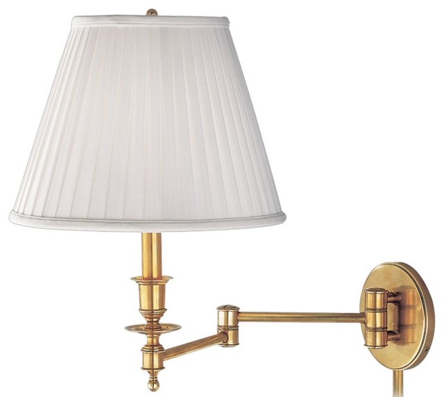 Newport Aged Brass Swing Arm Lamp