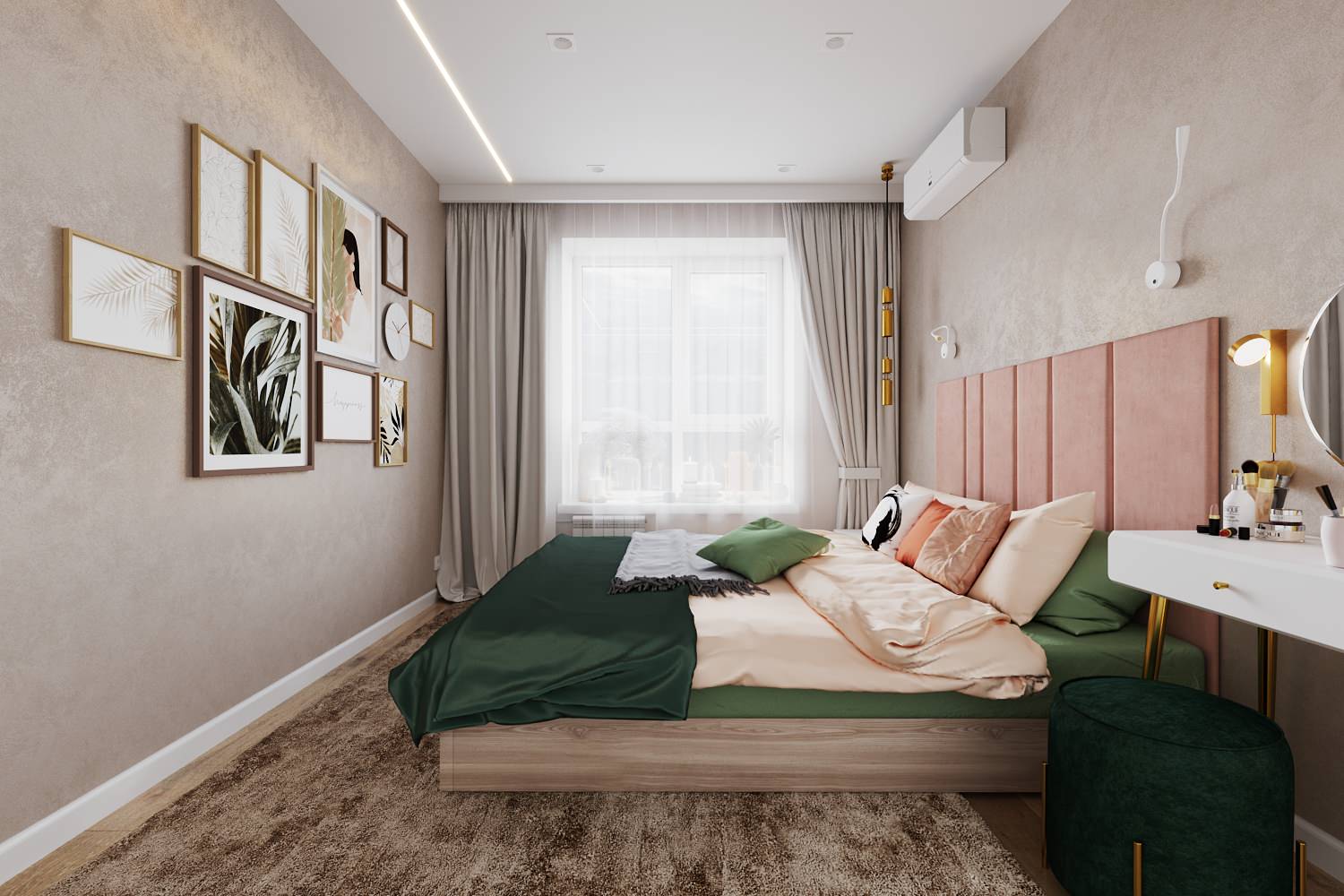 Колоритная квартира для семьи с двумя детьми (девочками)