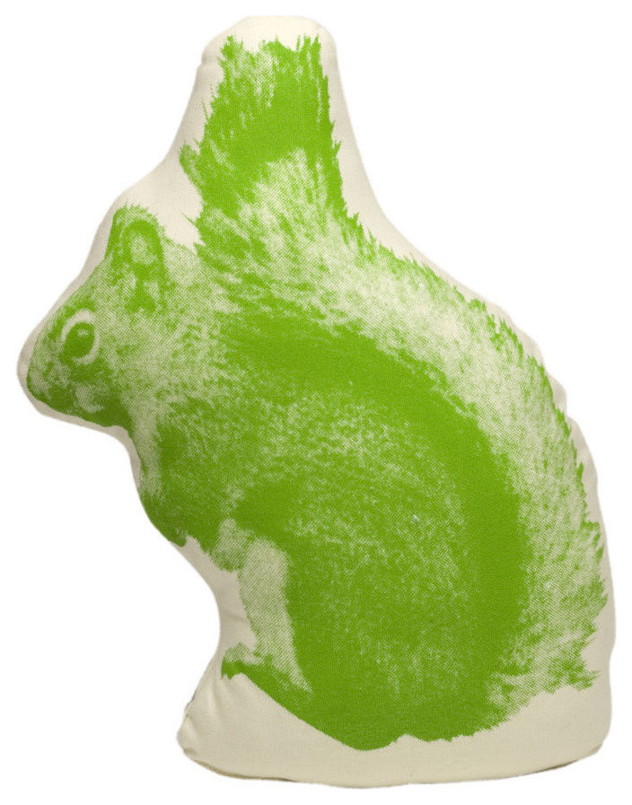 Squirrel - Green On Natural