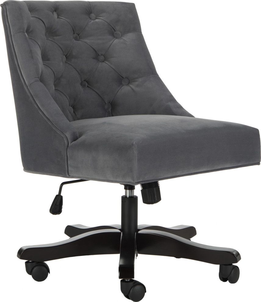 Soho Tufted Swivel Desk Chair Transitional Office Chairs by HedgeApple Houzz