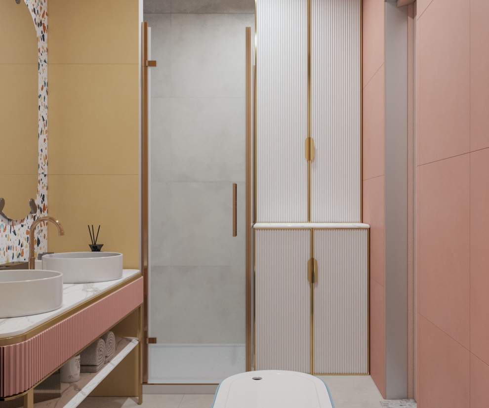 Квартира в нежных тонах для девушки студентки