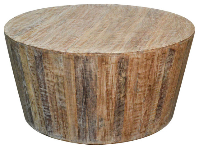 Distressed White Reclaimed Round Tapered Sides Coffee Table Rustic Distressed White Reclaimed Round Tapered Sides Coffee Table Rustic Tables By Favors Handicraft