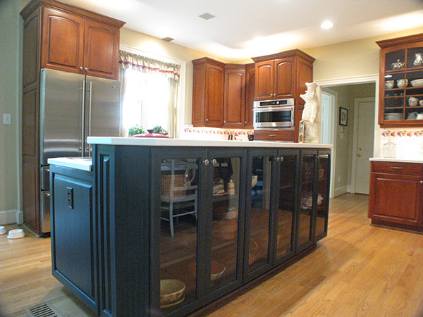 Inspiration for a rustic kitchen remodel in Raleigh
