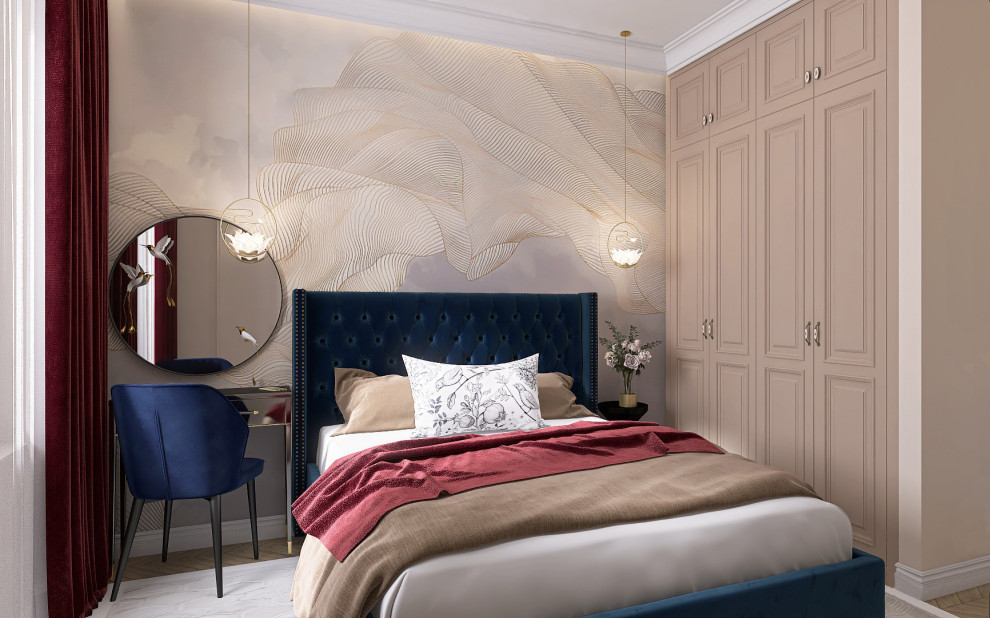 Спальня с атмосферой цветущего райского сада