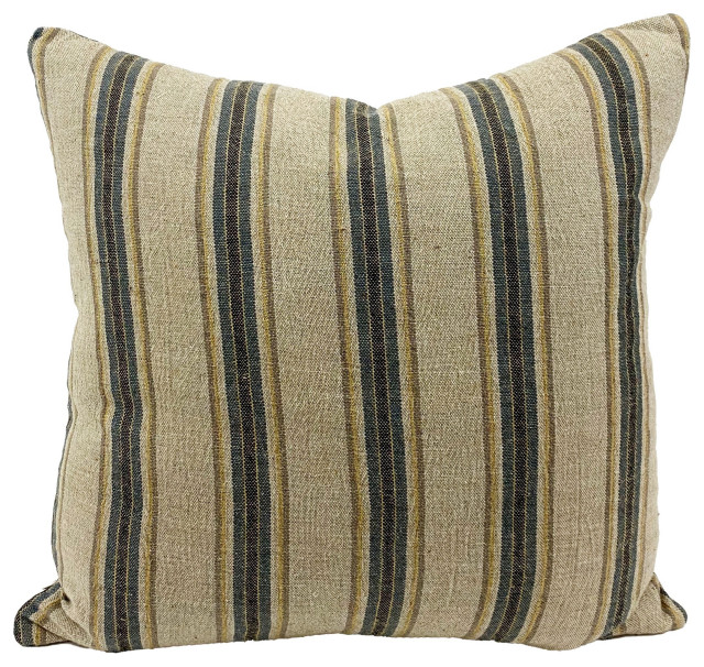 Wrinkle Organic Linen Handmade Throw Pillow Contemporary Decorative Pillows By H E Goods Company