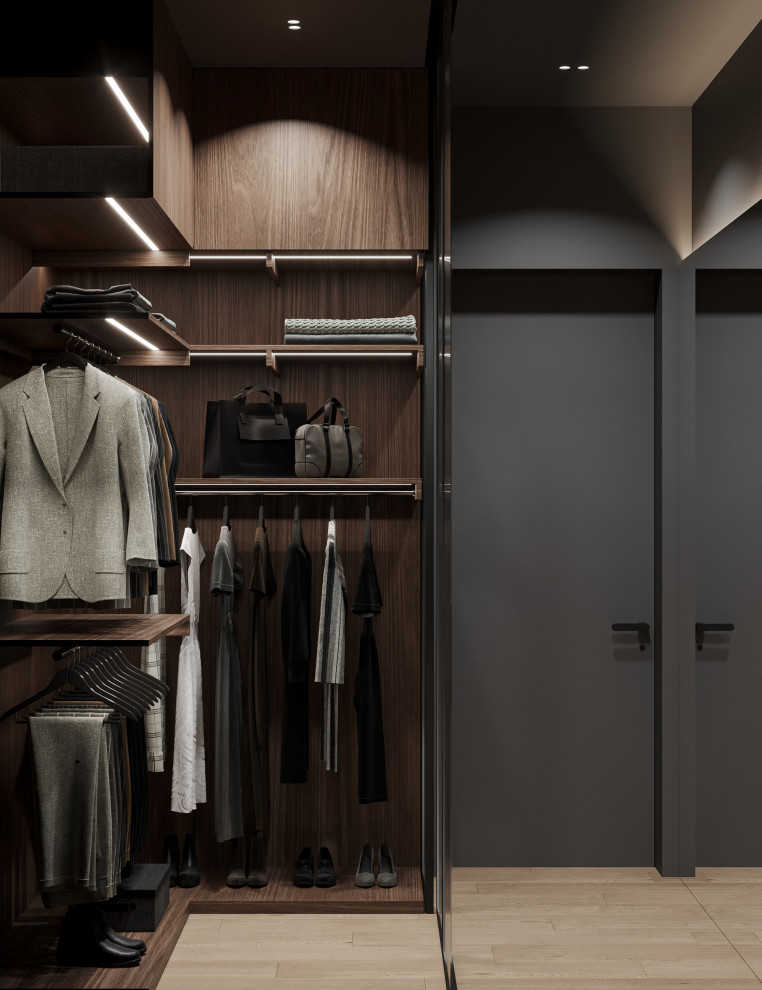 Темный минимализм в коттедже