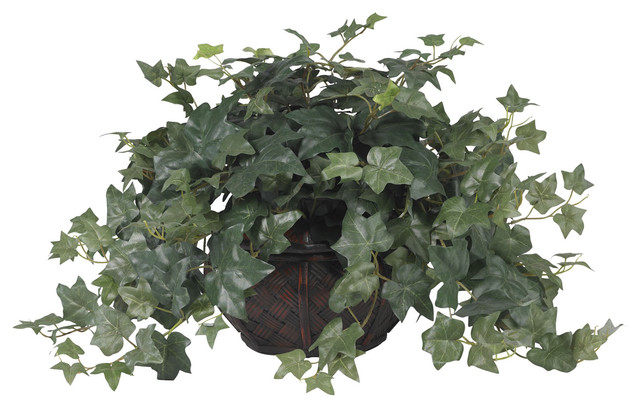 Puff Ivy With Vase Silk Plant
