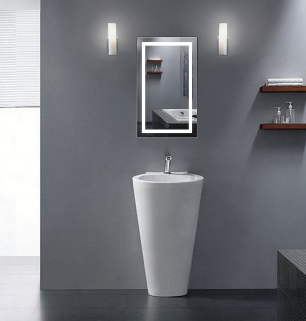 Led Lighted Bathroom Mirror With, Installing Led Bathroom Mirror
