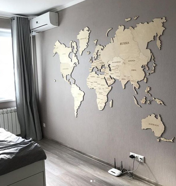 Одноуровневые карты мира